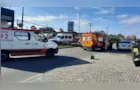 Idoso é atropelado e faz garupa "voar" em Curitiba