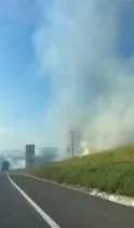 Imagem ilustrativa da imagem Fumaça de queimada invade trecho de rodovia em PG; veja vídeo