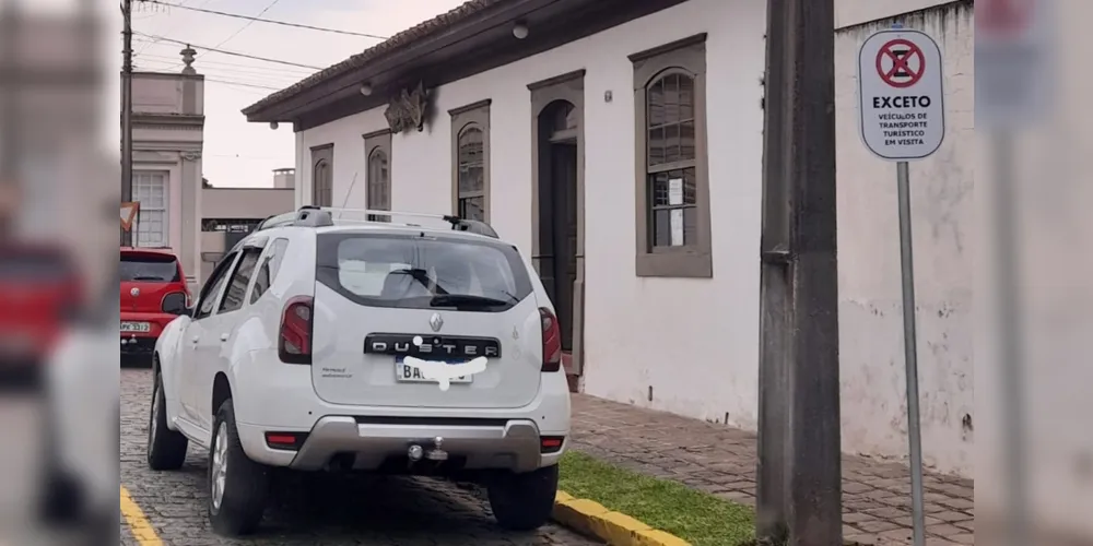 Agora a cidade de Castro conta com vagas de estacionamento destinadas especialmente para veículos de turismo