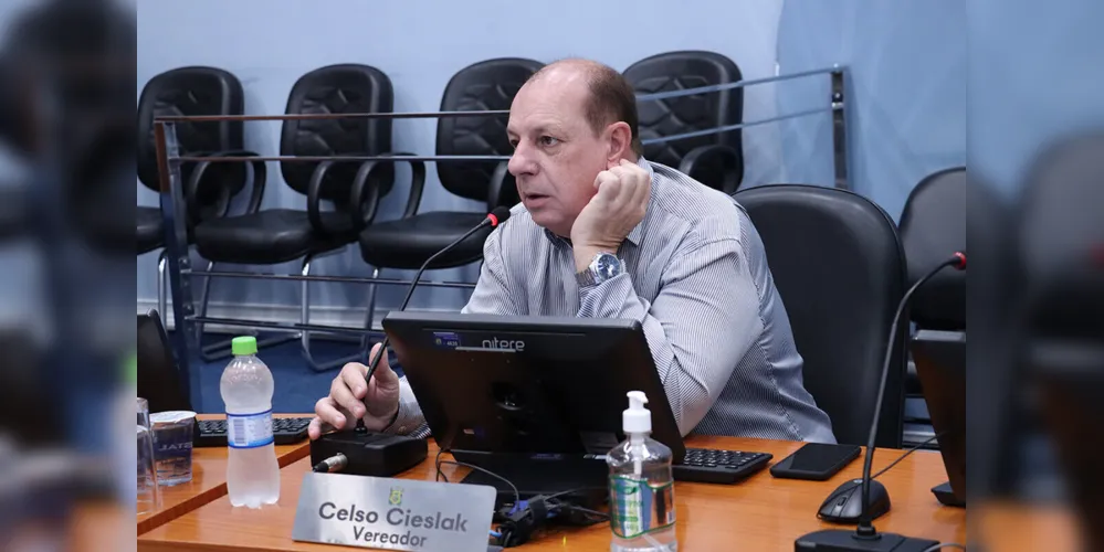 Celso Cieslak, vereador de Ponta Grossa que será 'julgado'