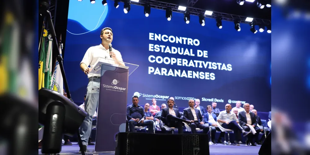 Governador do Estado, Ratinho Junior, comemorou os números das cooperativas