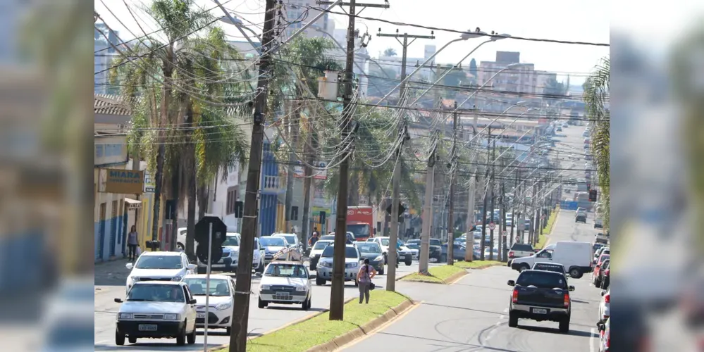 Avenida Ernesto Vilela é uma das principais vias de Ponta Grossa