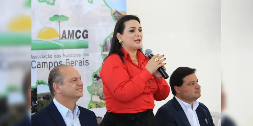 Presidente da AMCG, Elisangela Pedroso, liderou a reunião
