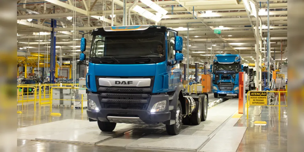 Fábrica dos caminhões DAF para o Brasil fica em Ponta Grossa