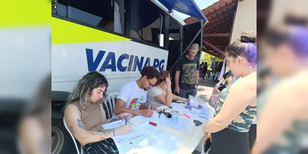 O Ônibus da Vacina estará na Estação Arte, no Centro de Ponta Grossa.