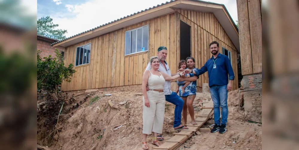 A nova casa foi construída no próprio terreno da família, na Vila São José