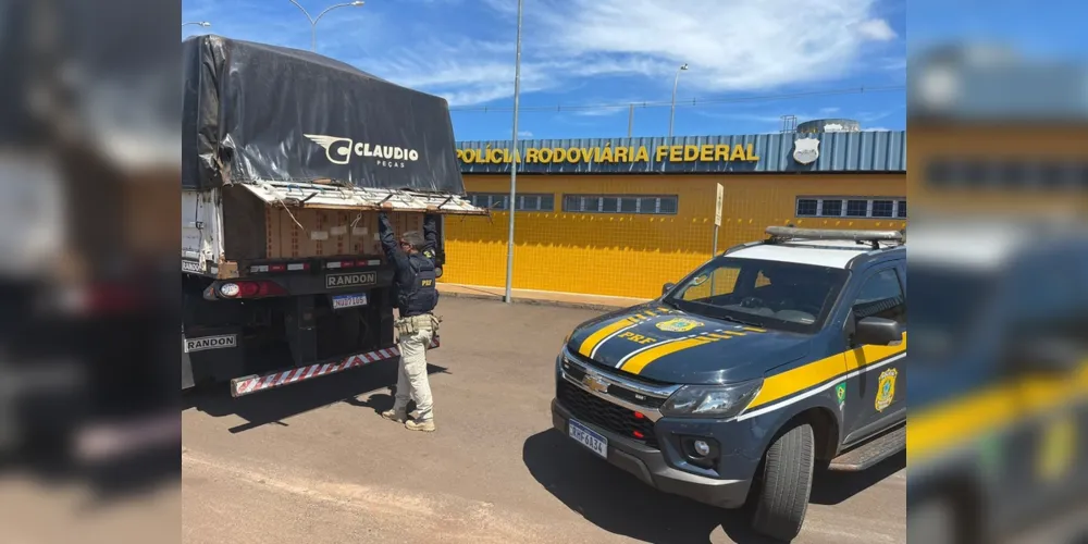 O condutor foi preso e encaminhado à delegacia de Polícia Federal de Guaíra (PR)