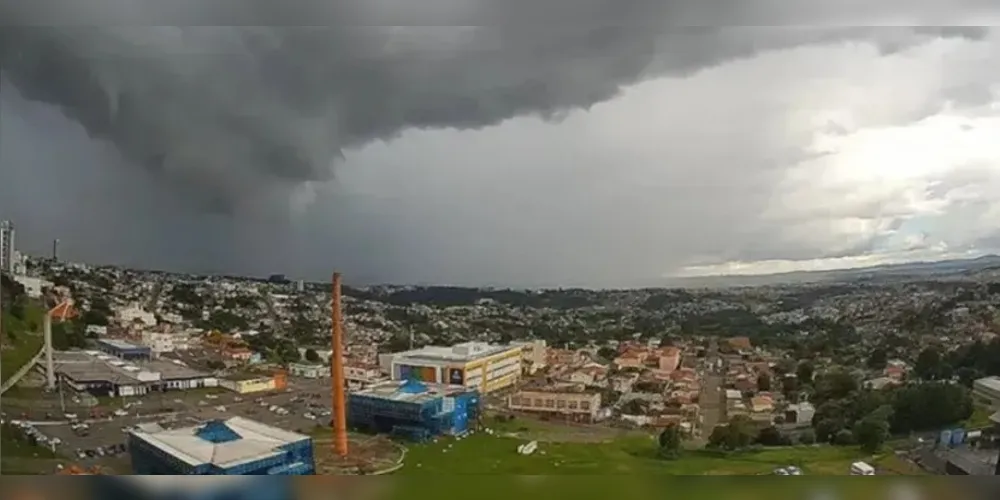 Ponta Grossa pode ter tempestade nesta sexta-feira (23), conforme o INMET