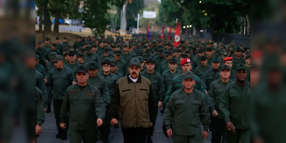 Maduro acionou diversas tropas para uma ecércicio.