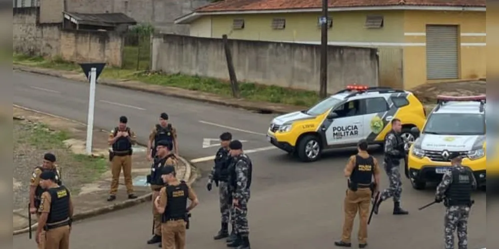 Policiais foram acionados por perturbação de sossego na Colônia Dona Luiza, em PG