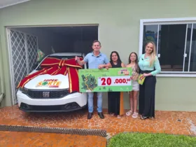 Marcio Just levou para casa um Fiat Argo, zero km, e mais R$ 20 mil