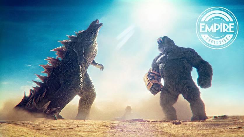 Imagem ilustrativa da imagem Godzilla x Kong: O Novo Império ganha foto com os dois monstrões