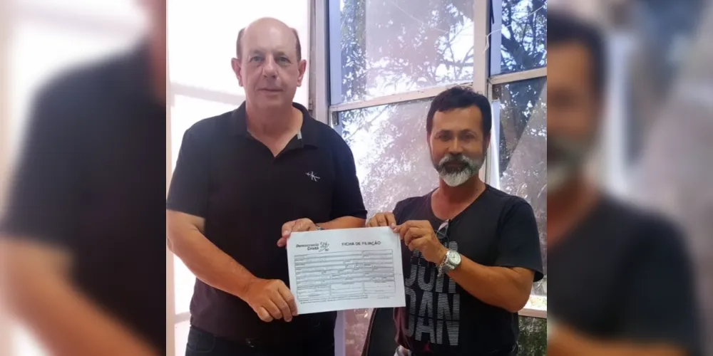 Celso Cieslak assinou ficha de filiação com o Democracia Cristã