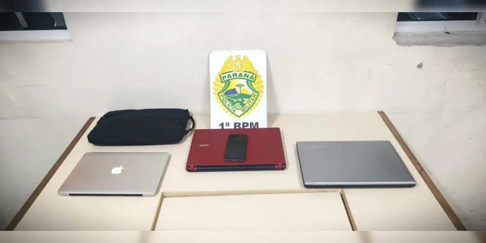 Dois notebooks foram localizados na casa do suspeito