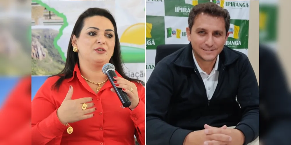 Presidente da AMCG e prefeita de Carambeí, Elisangela Pedroso; e prefeito de Ipiranga, Douglas Modesto, avaliaram a importância do evento