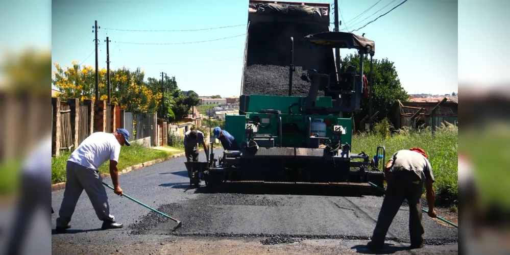 Trabalhos estão sendo realizados pela Prefeitura de Ponta Grossa