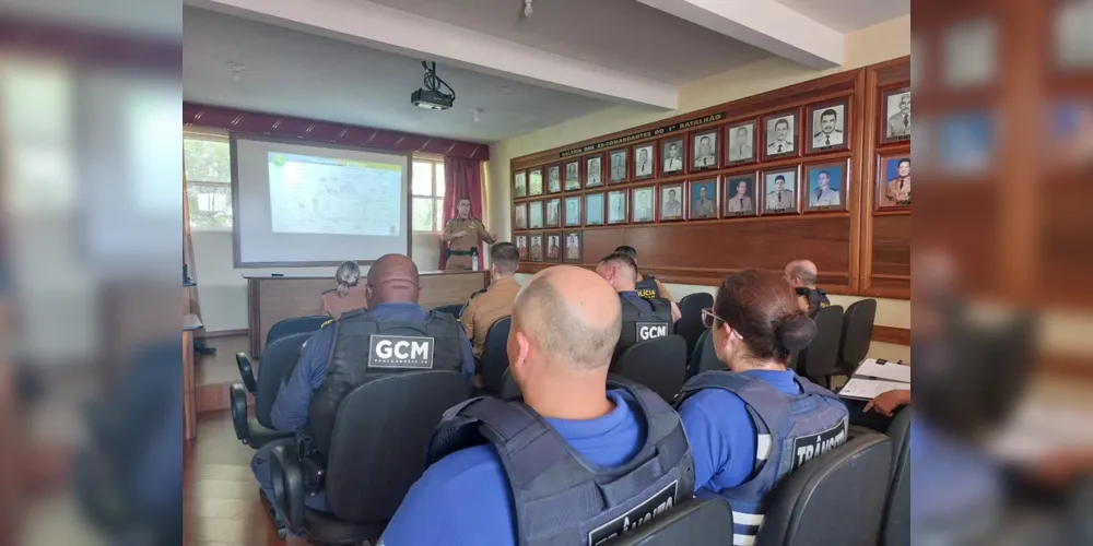 Polícia Militar realizou uma reunião com a Diretoria do Operário e os representantes da Guarda Civil Municipal, Superintendência de Trânsito e Segurança Viária