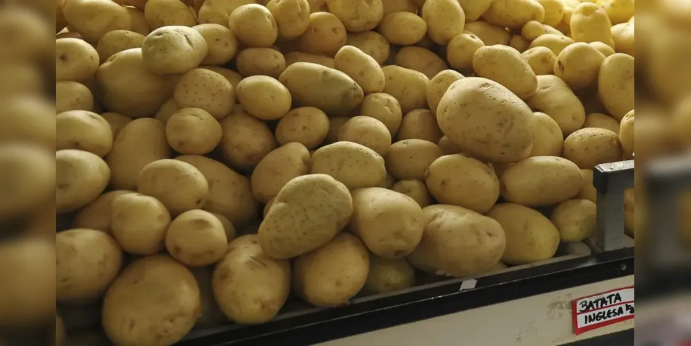 A batata teve a maior queda no preço, 15,55%