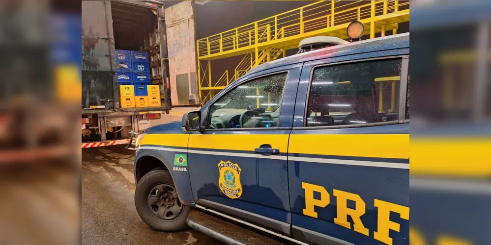 Mais de 7 mil litros da bebida estavam sendo transportados em um caminhão com destino a cidade de Barracão.
