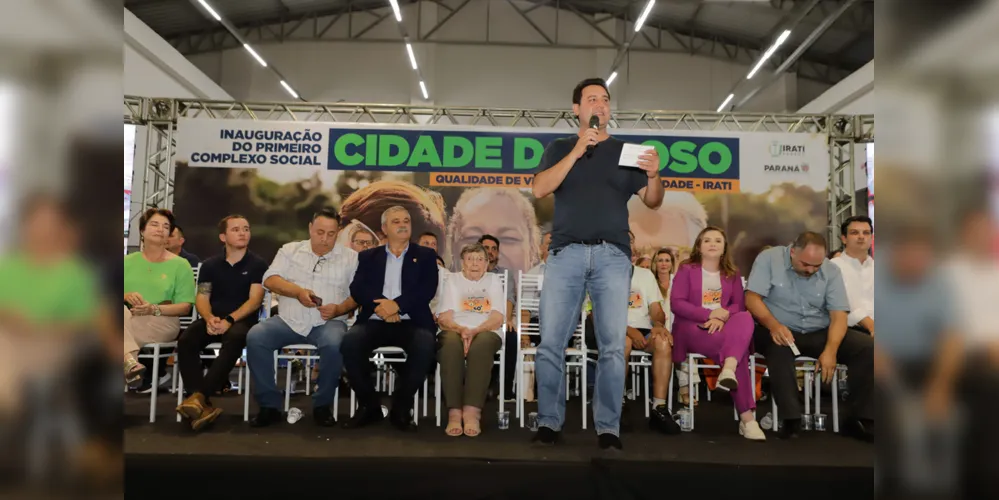 Ratinho Junior ressaltou que espaços como a Cidade do Idoso e iniciativas como o Condomínio do Idoso