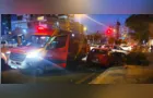Colisão frontal no Centro de Ponta Grossa deixa motociclista ferido