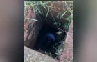 Trabalhador cai em bueiro de três metros durante roçada de mato