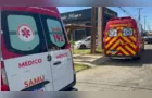 Ciclista é entubado após colidir contra poste em Ponta Grossa