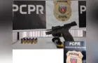 Polícia apreende arma de fogo após homem ameaçar mulher em PG