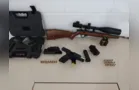 Policiais apreendem armas e munições em Carambeí