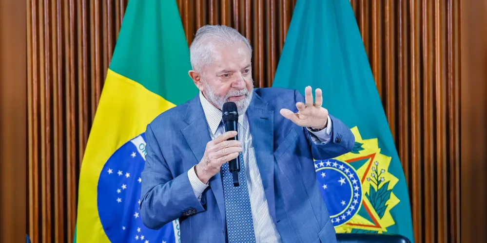 Atual presidente da República, Luiz Inácio Lula da Silva