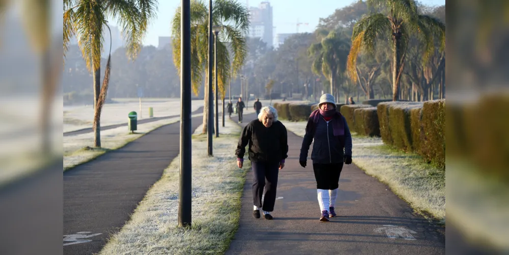 Simepar indica frio rigoroso no fim de semana, com temperaturas negativas no Sul do Estado