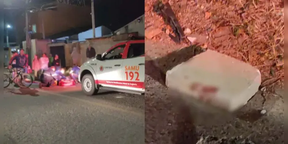 Homem é brutalmente agredido com pedaço de concreto em Curitiba
