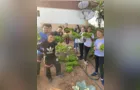 Alunos revitalizam horta escolar e realizam plantio em Piraí do Sul