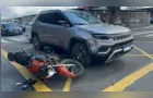 Colisão entre carro e moto deixa um ferido na Vila Estrela, em PG
