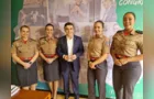 Aliel Machado recebe medalha do Corpo de Bombeiros do Paraná
