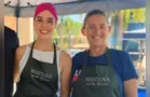 Moradoras de Castro participam de cozinha voluntária no RS
