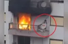 Menino de 6 anos é resgatado em incêndio no RS, veja vídeo