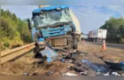Quatro pessoas morrem após colisão entre caminhões no Paraná