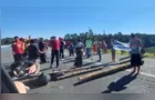 Protesto de indígenas bloqueia BR-277 no sentido Ponta Grossa