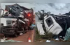Caminhões 'gigantes' batem de frente na PR-182; morte confirmada