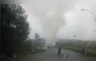 Caminhão pega fogo e interdita a BR-116 na Grande Curitiba