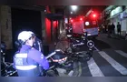 Motociclista fica ferido após acidente durante a madrugada em PG