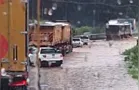 Chuva faz Rio Ronda transbordar e provoca lentidão na BR-376