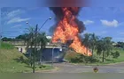 Vídeo mostra momento exato de explosão após colisão entre caminhões em Arapoti