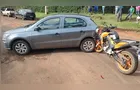 Motociclista colide contra carro e fica gravemente ferida em PG