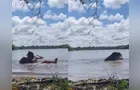 Jovem é atacada por capivara durante banho em lago; vídeo