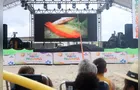 Cinema na Praia promove educação ambiental a crianças