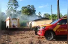 Incêndio em casa abandonada mobiliza Bombeiros no 'Cará-Cará' em PG