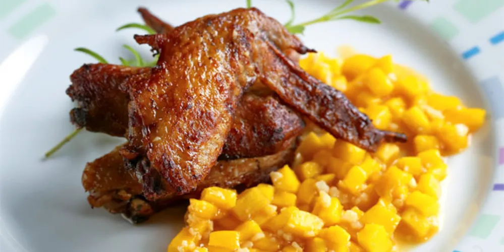 Imagem ilustrativa da imagem Para o almoço: faça uma asa de frango agridoce!