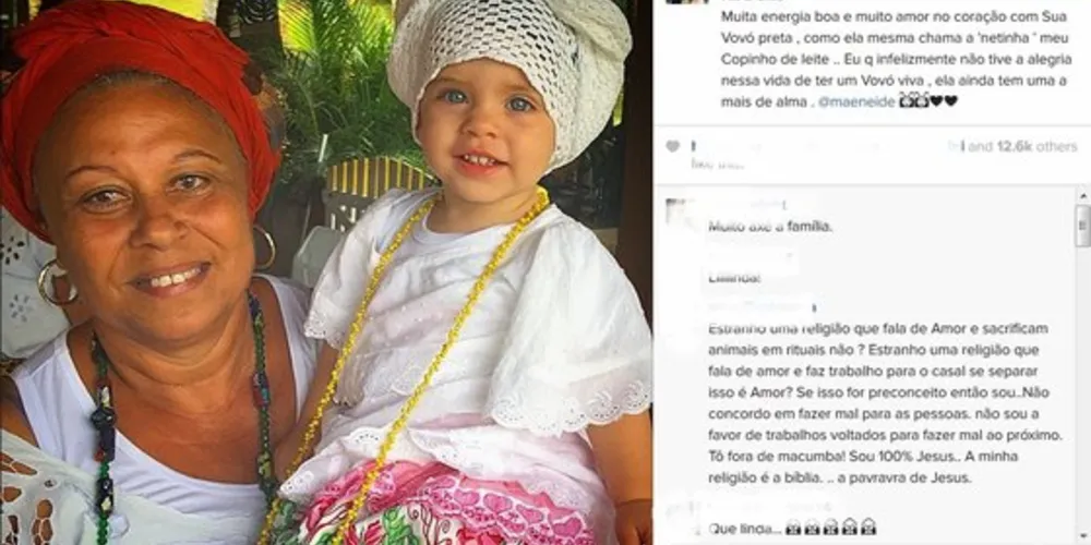 Imagem ilustrativa da imagem Henri Castelli posta foto de filha como ‘mãe de santo’ e ex reclama